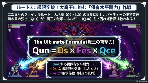 ドラクエ：耐震計算ルート