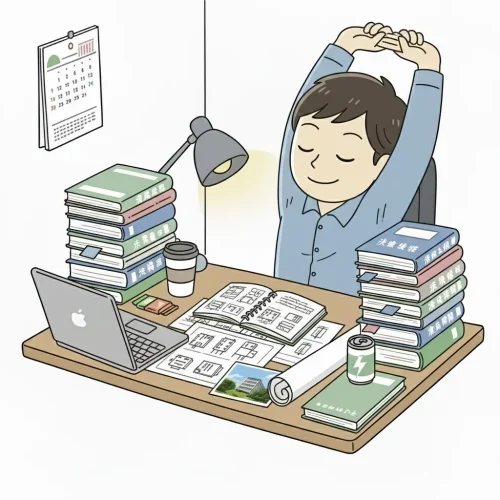 一級建築士独学-休憩中